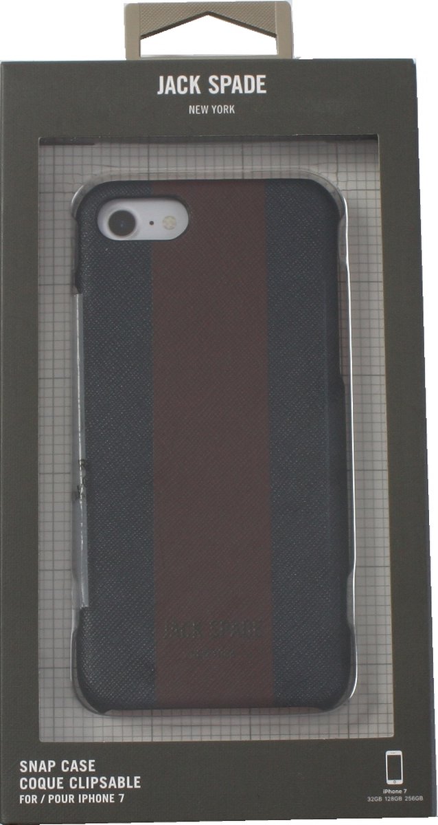 Kate Spade Jack Spade Stripe Hoesje Navy voor Apple iPhone 7/8/SE 2020 van Kate Spade — afbeelding 2