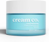 Cream Co. Hydraterende Wolkbevochtiger Gezichtscreme Huidbarriereherstellende Waterbasis Gevoelige Huidtypes 5 Soorten Hyaluronzuur Ceramiden Squalaan Moisturizer Dag en/of Nacht 50 ml