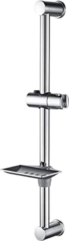 KES Douchestang 122 cm roestvrij staal 18/8 met houder douchekop