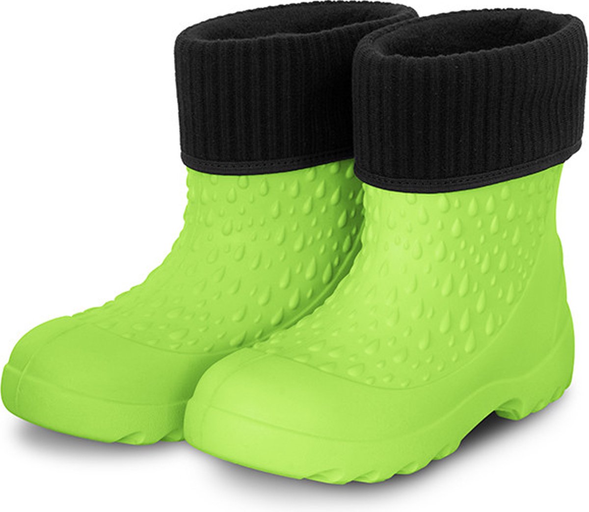 Delphin - Yupie - Kinderlaars - Gevoerd - Regenlaars - Warmtelaars - Groen - Maat 26/27