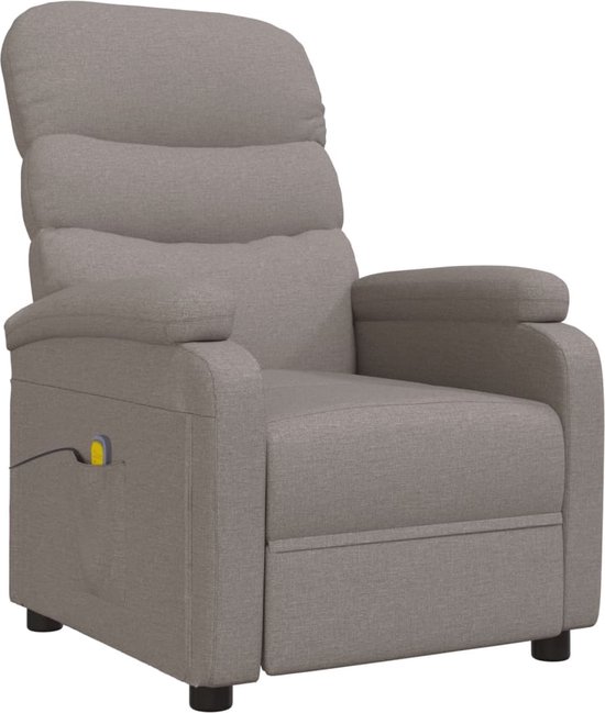 Massagestoel Relaxfauteuil Elektrisch Taupe - Massagestoel - €239,95