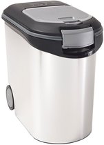 Curver Voedselcontainer Hond of Kat - 35L - 12KG - 28x49x42,5cm - Metallic