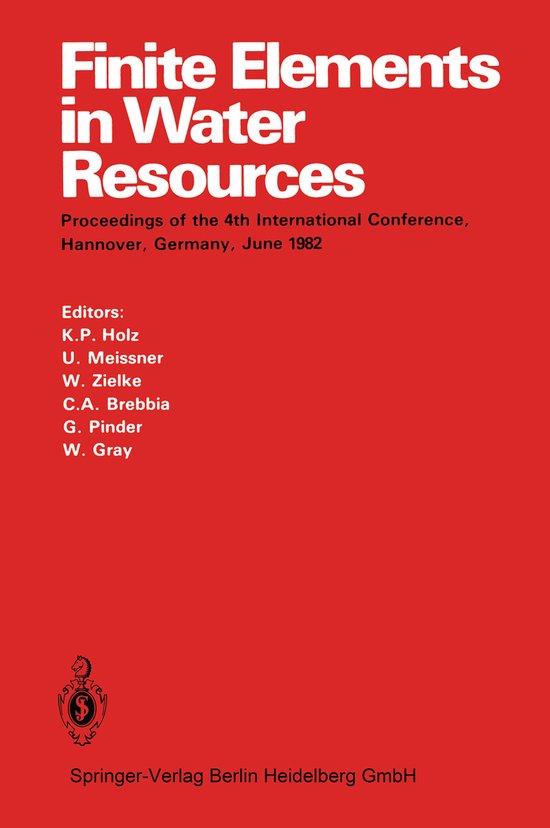 Finite Elements in Water Resources - cover