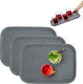 LOT DE 3 Plateaux De Service En Bois Pour Apéritifs, Collations, Fêtes