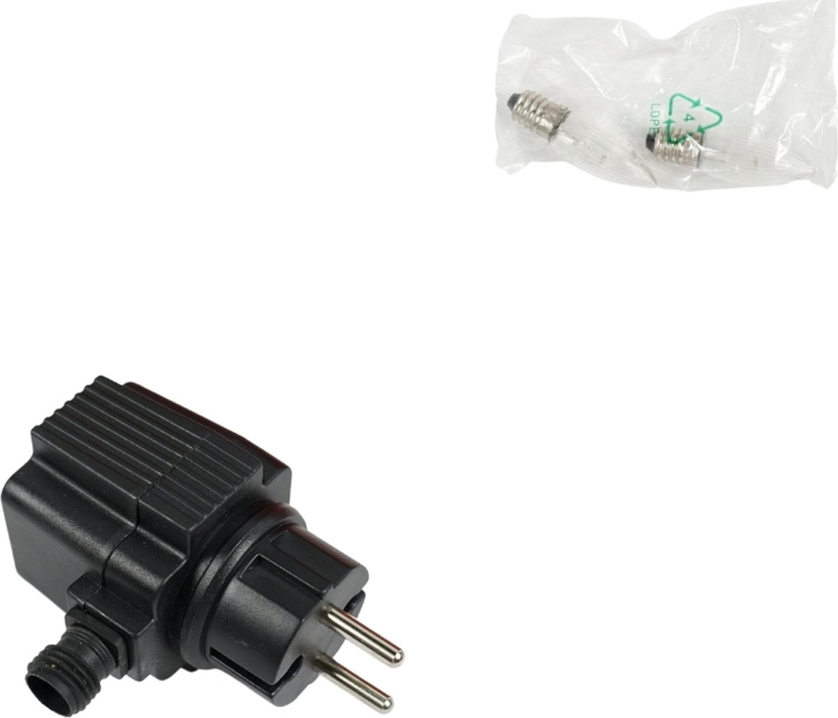 Konstsmide LED-Lichtketting - 22.5 m - 230/24V - Kerstverlichting - 50000 branduren - Inclusief 2 reservelampjes - Lichtsnoer - 40 schroef lampjes - Tuinverlichting - Warm Wit – foto 2
