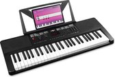 Bol.com Keyboard piano met 54 toetsen - MAX Rhapsody54 keyboard voor beginners - Met gratis muzieklessen aanbieding