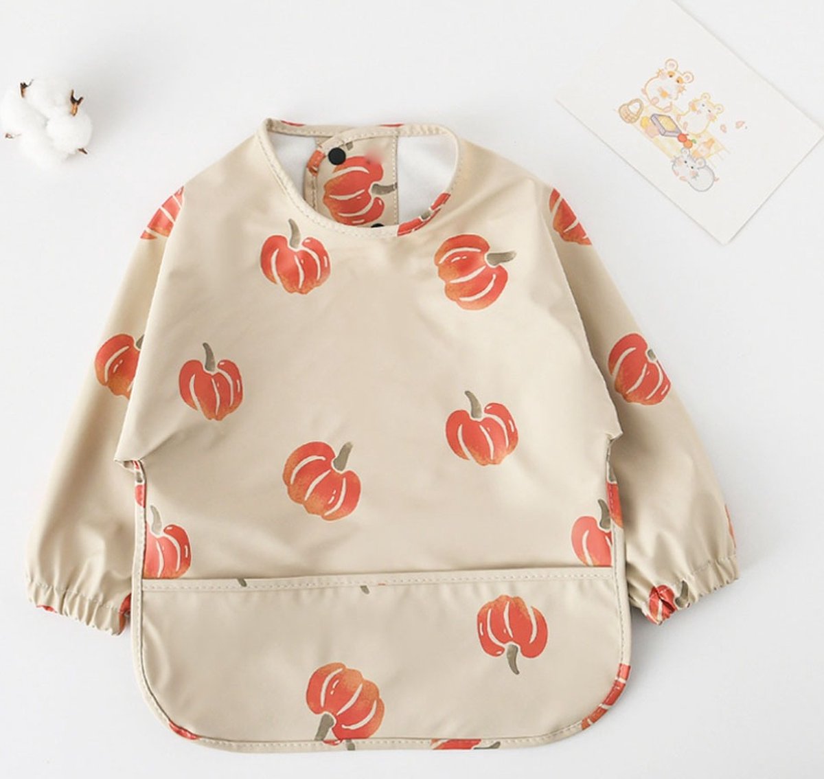 Goedkoopste Nieuwe collectie Nieuwe collectie Kinderschort met lange mouwen - Waterproof slab - Schilderen - Eten - Knutselen - 6 maanden tot 4 jaar - Pompoen