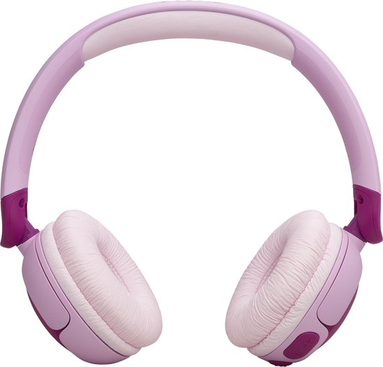 JBL JR 320BT - Draadloze Kinderkoptelefoon - Koptelefoon Kind - Bluetooth - Veilig Volume 85 dB - On ear - Kinder Hoofdtelefoon met Microfoon - 50 uur batterij - Voor Tablet, Laptop, School & Online Les - Roze Paars