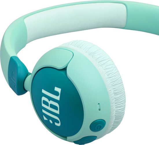 JBL JR 320BT - Draadloze Kinderkoptelefoon - Koptelefoon Kind - Bluetooth - Veilig Volume 85 dB - On ear - Kinder Hoofdtelefoon met Microfoon - 50 uur batterij - Voor Tablet, Laptop, School & Online Les - Turquoise