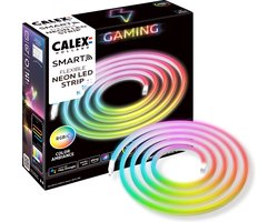 foto van Calex Gaming Neon Flex LED Strip - Razer Chroma Compatibel - Smart Home - RGBIC Synchronisatie voor PC - 2m