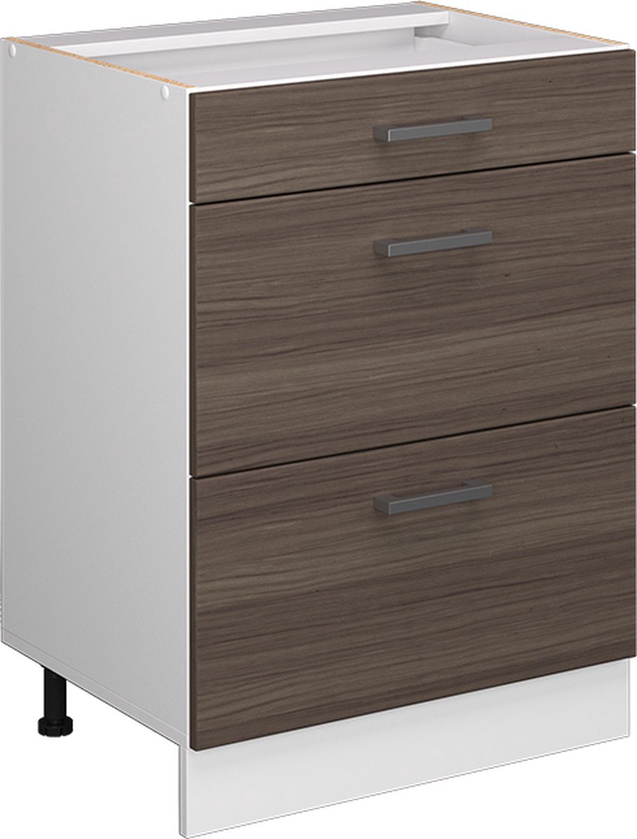 Vicco R-Line Universele onderkast – 60 cm met laden, zonder werkblad Grijs