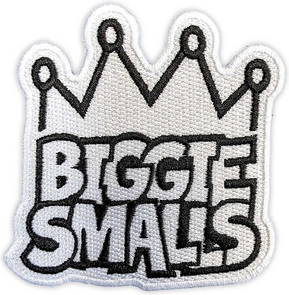 Biggie Smalls - Crown Logo Patch - Wit