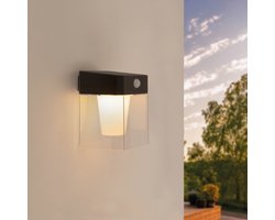 Ledvion LED Solar Wandlamp 0.5W 3000K IP44 Zwart