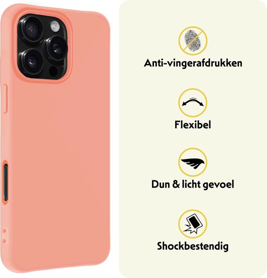 Coque adaptée pour iPhone 16 Pro Max Coque en Siliconen avec film de protection d'écran – Coque adaptée pour iPhone 16 Pro Max Coque en Siliconen – Pêche