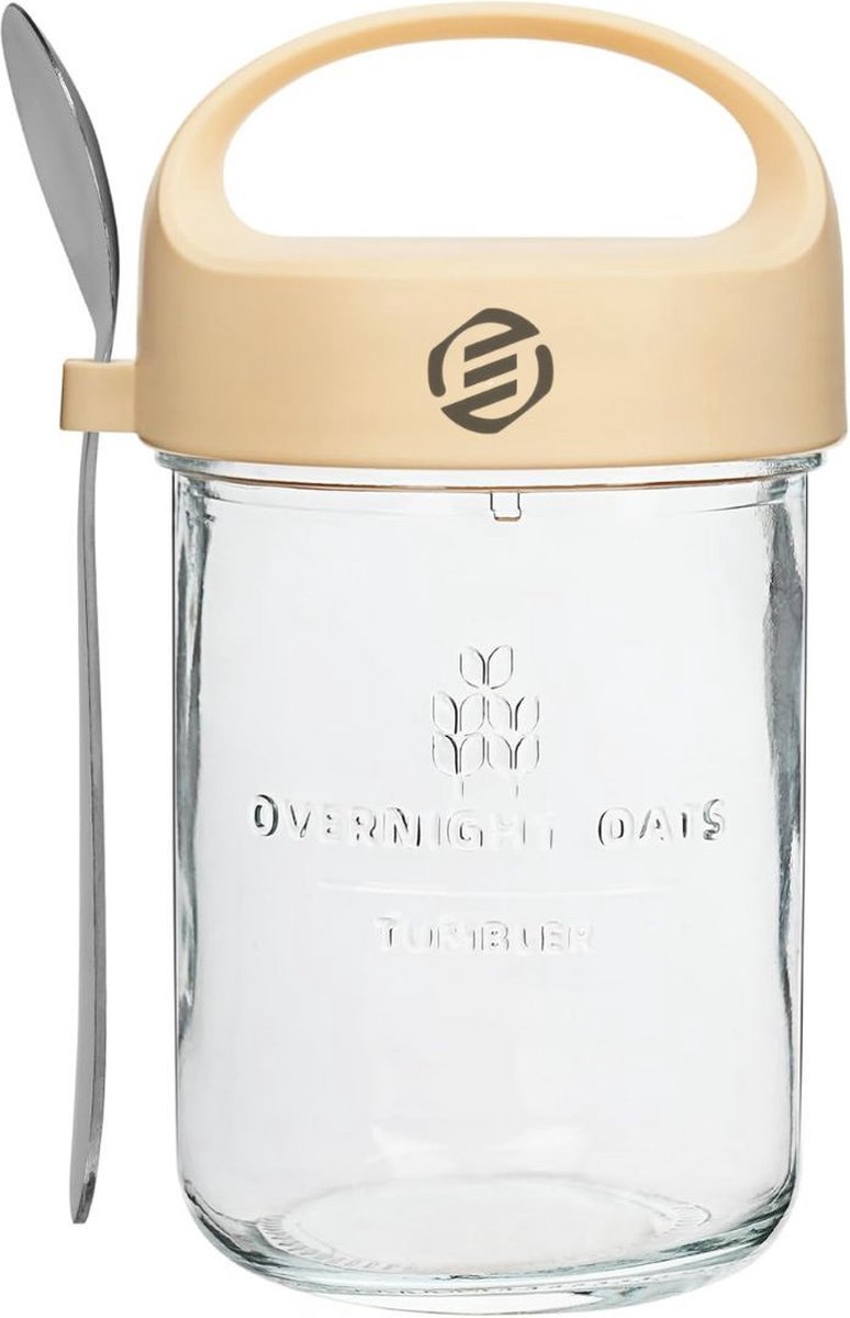 Equivera Overnight Oats Potjes - Muesli Beker - Mason Jar - Havermout - Set - Must have voor jouw ontbijt