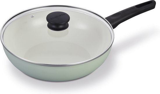 Tefal Recycled On Wokpfanne 28 cm, 100% recyceltes Aluminium, Antihaftbeschichtung, Induktion, Spülmaschinenfest, Schwarz, C2971932