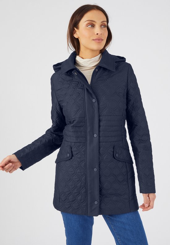 Manteau Femme Marron Fourrure - Taille M (38/40), Style Parka Mi-long, Marque P4 Collection