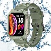 Tijdspeeltgeenrol PG Smartwatch - Groen - Waterdicht IP68, Gezondheidstracker met GPS, Hartslagmeter en Lange Batterijduur