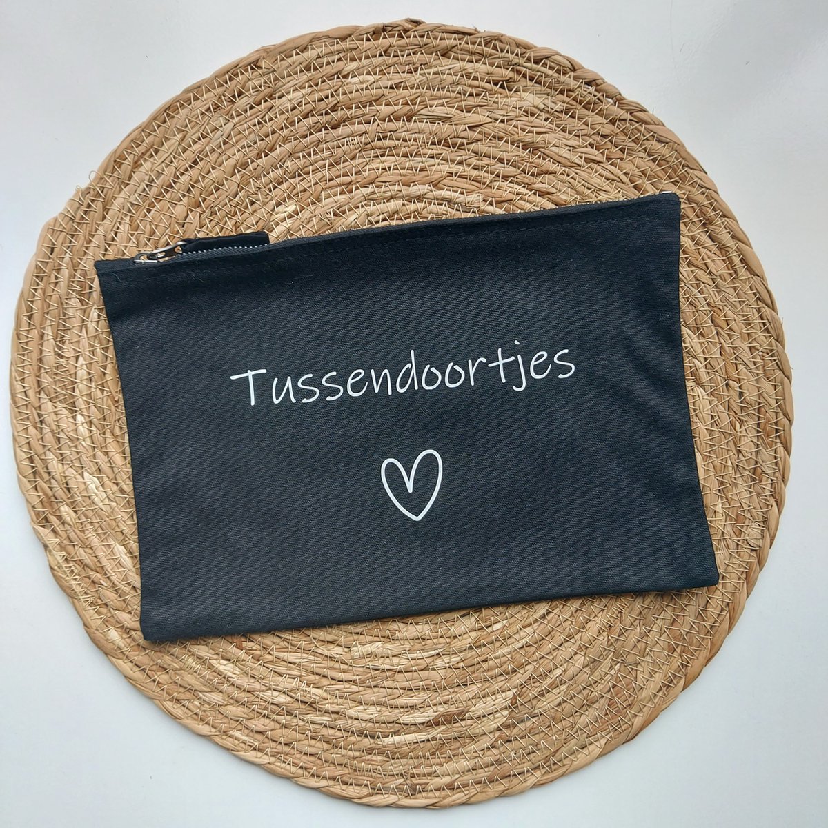 Het blije snoetje - organizer luiertas - tussendoortjes - etui - luiertas - Organizer zakje mombag / luiertas- kraamcadeau - Zwart