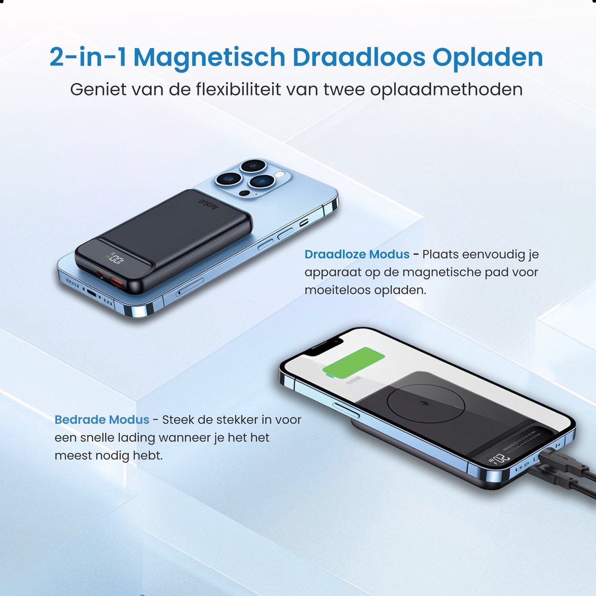 Avalue Draadloze Powerbank 10,000 mAh met MagSafe - afbeelding 3