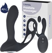 MyFantasy Prostaat Stimulator met Cockring - 42°C - Prostaat Vibrator - Vibrerende Buttplug met Afstandsbediening - Sex Toys voor Mannen & Koppels - Anaal Vibrator - Anale Speeltjes voor Mannen - Kamasutra - Vibrerende Buttplug Dildo - Zwart