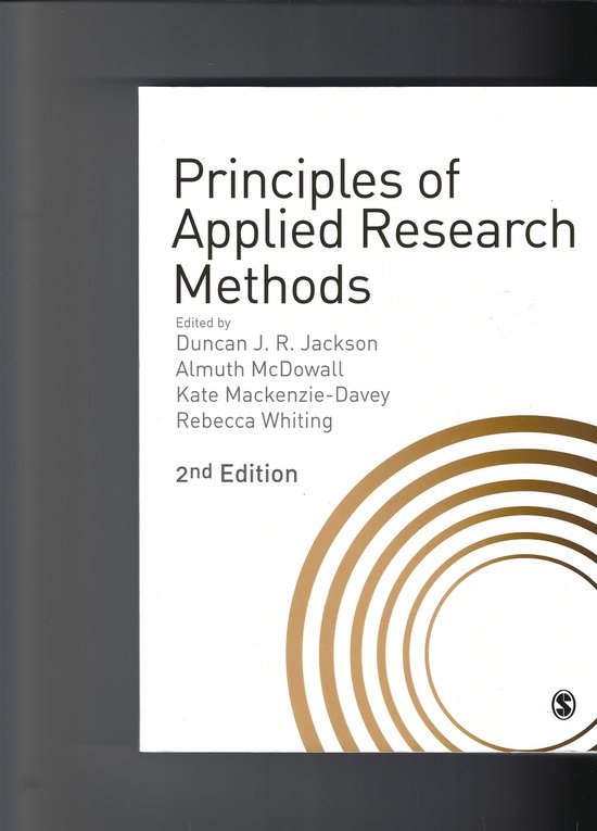 Principles of Applied Research Methods | 9781526464729 | Boeken | bol