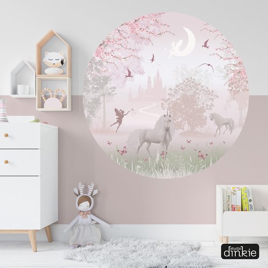 Studio Dinkie | Cercle mural Dreamy Fairy Forest | Chambre de bébé | Chambre des enfants | Décoration