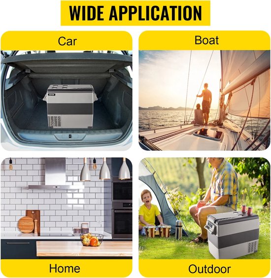 Eszenzics™ Mini koelkast Vriezer - Ruim 35L - Snelle Compressor koeler - Draagbaar - Lichtgewicht - 200V én 12V - Mobiele app - Camping - Outdoor - Auto - Vrachtwagen van Eszenzics™ — afbeelding 4