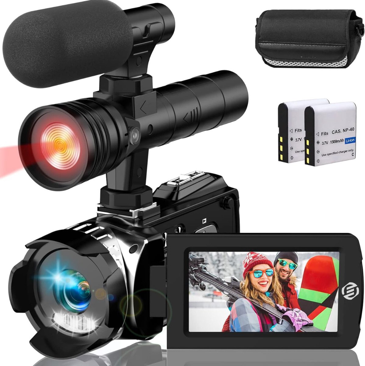 Equivera Vlog Camera - Digitale Camera - Video Camera - Vlog Camera voor Beginners - Geschikt voor YouTube en TikTok