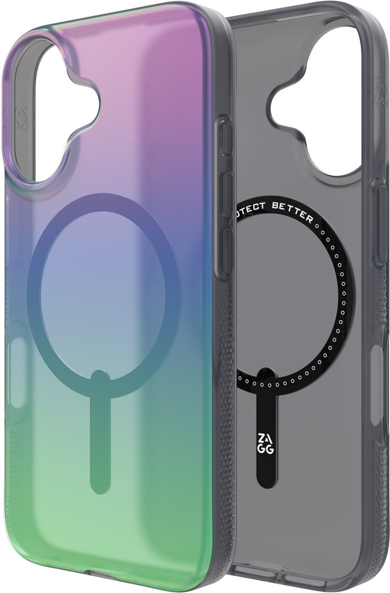ZAGG - Milan Snap Mag geschikt voor iPhone 16 Hoesje - raven feather
