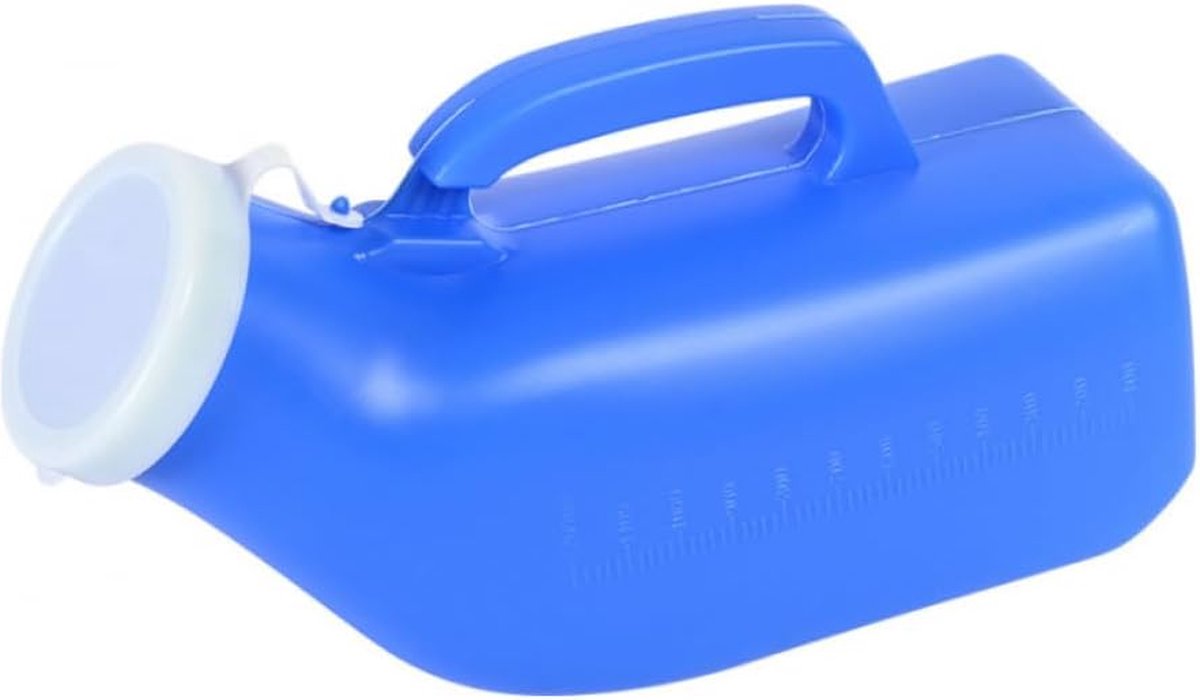IBBO® - Urine container - Urinaal - Urinebeker - Plasfles - Plasfles Mannen - Urinaal Mannen - 1200ml - Plas Fles Man - Plas Potje - Blauw