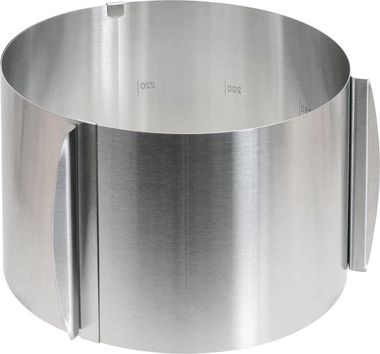 Westmark verstelbare taartvorm 16 - 30 cm rvs | Oldenhof