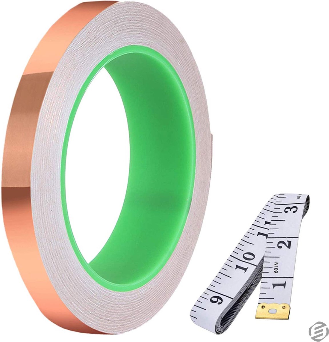 Equivera Kopertape - Kopertape Slakken - Kopertape tegen Slakken - Koper Slakken - Koper Tape - Anti Slakken Tape - Tape tegen Slakken - Planten Bescherming - Anti Slakken - Slakkenval - Anti Insect Kopertape - Anti Insect Tape