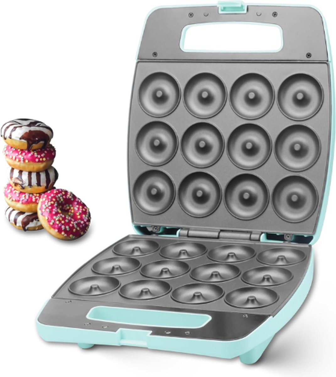 Baker's Friend® Donutmaker - Donut Maker - Donut Bakvorm - Donutvorm - Donutmachine - Donutmaker Bakvorm - Donut Bakvorm Metaal - 12 Stukjes Donut Maker