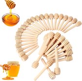 SOSPIRO Lot de 200 brochettes à cocktail en bois naturel avec perle acrylique dorée, bâtons de cocktail, bâtonnets de nourriture pour bar, fête, barbecue, brochette à fruits, antipasti(12 cm) (doré