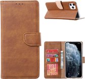 Multimédia & Accessoires de vêtements pour bébé Étui portefeuille en cuir PU pour Apple iPhone 16 Pro - Marron clair - Portefeuille - Avec support - Porte-cartes - Porte-cartes - Fermeture aimantée - Bookcase