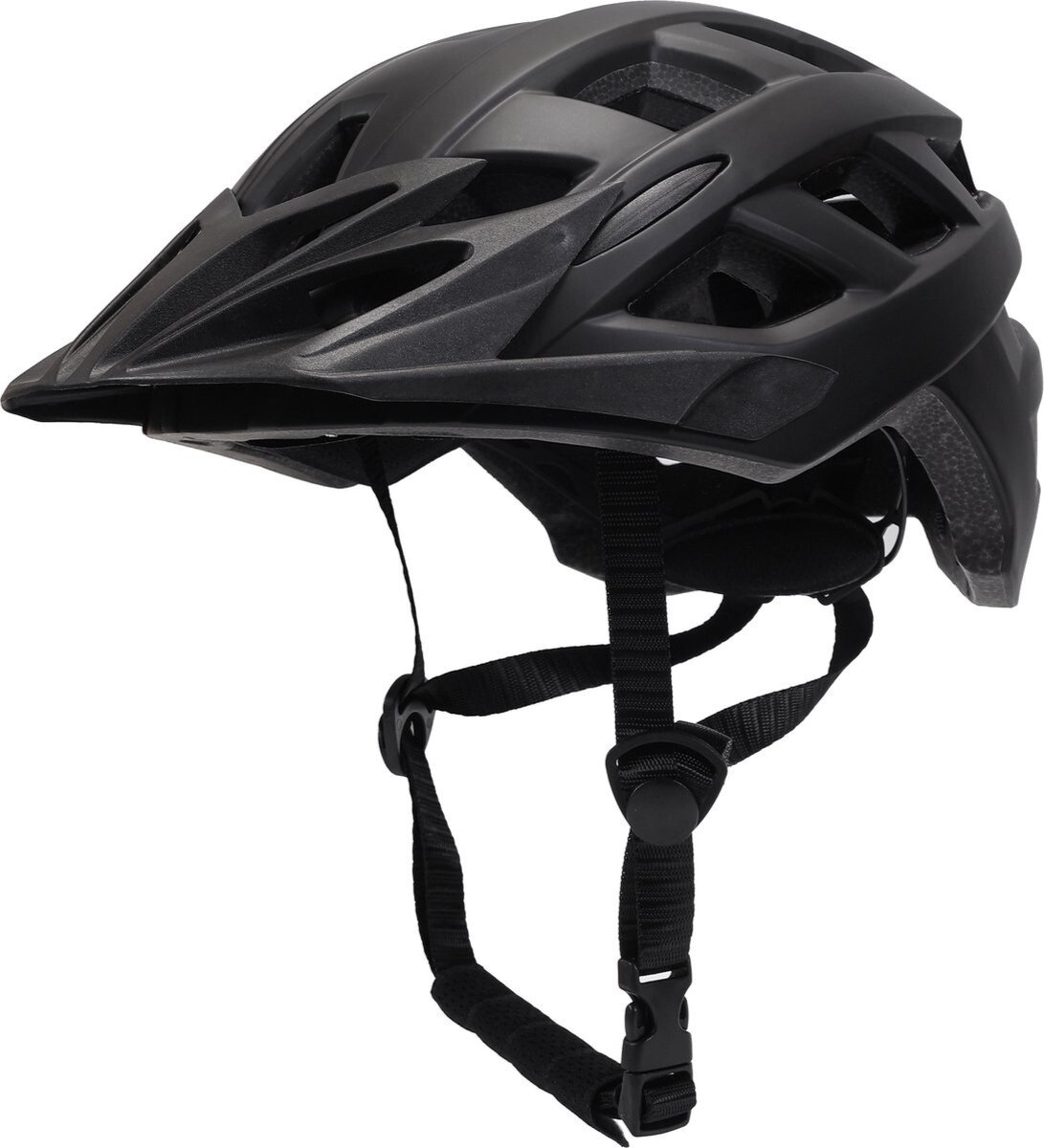 Bol.com Fietshelm - Zwart - Maat 56-61 cm - M/L - Afneembaar vizier - Fietshelm Volwassenen - Fietshelm Dames - Fietshelm Heren ... aanbieding