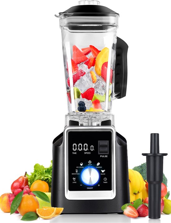 VAIVE Pro+ Power Blender - 2L - 2200W - 9 Snelheden - Perfect voor Smoothies...