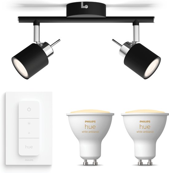 Philips Hue Starterspakket - White Ambiance - GU10 - 4 Lampen - Bridge