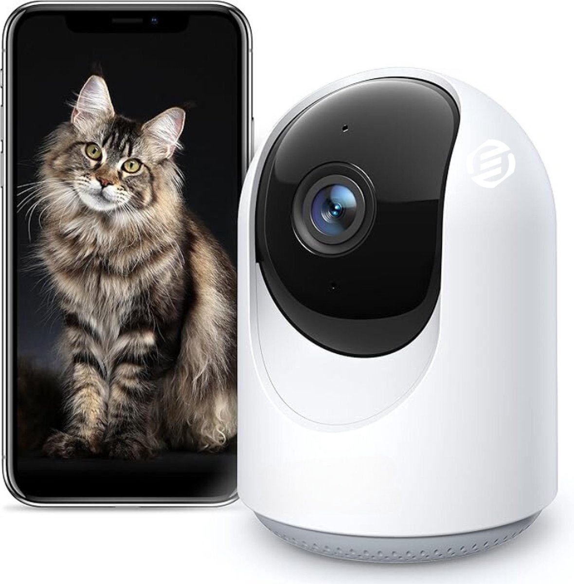 Equivera Honden Camera - Beveilingingscamera - Huisdiercamera - WiFi - Petcam - Eenvoudige Installatie - Indoor Camera