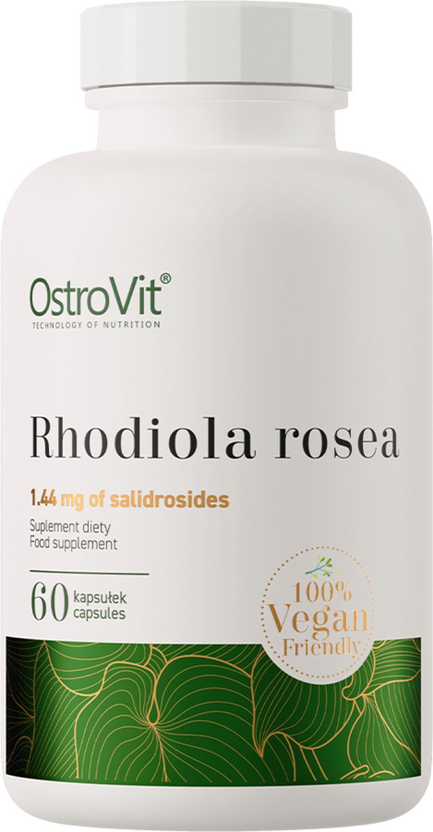 Goedkoopste Rhodiola rosea - 60 VEGE Capsules - OstroVit - Veganistisch Supplement - Laboratorium getest kwaliteit!