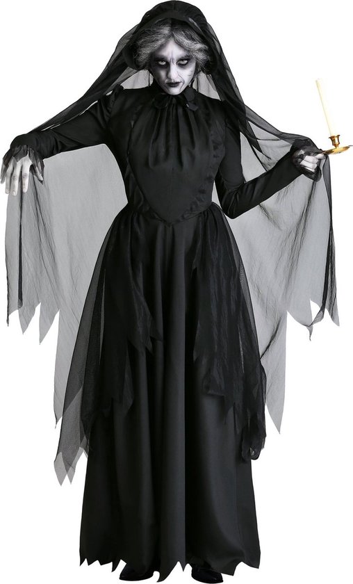 Vermanto Kostuum - Non - Heks - Vampier - Halloween - Vrouwen - Dames - Zwart - S