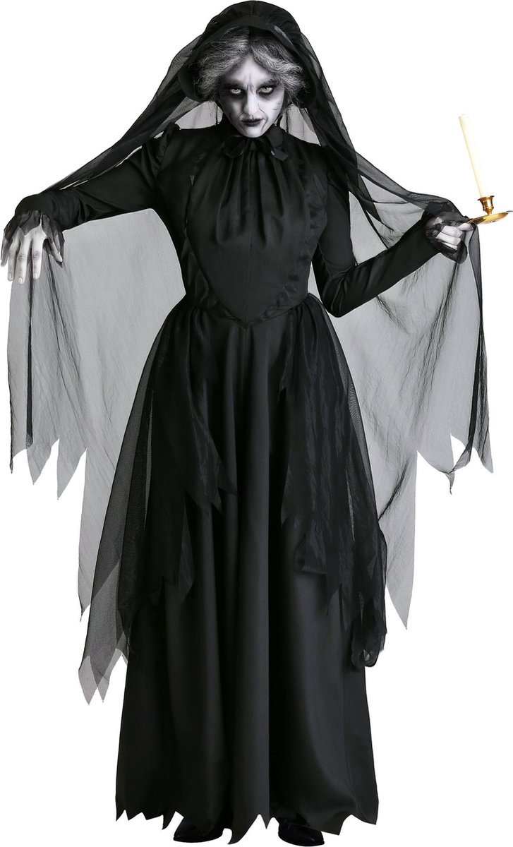 Vermanto Kostuum - Non - Heks - Vampier - Halloween - Vrouwen - Dames - Zwart - S