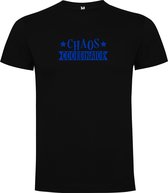 T-shirt Zwart avec image « Chaos Coordinator » Blauw Taille L
