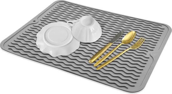 Siliconen droogmatten, gemakkelijk schoon te maken afdruipplaatmat