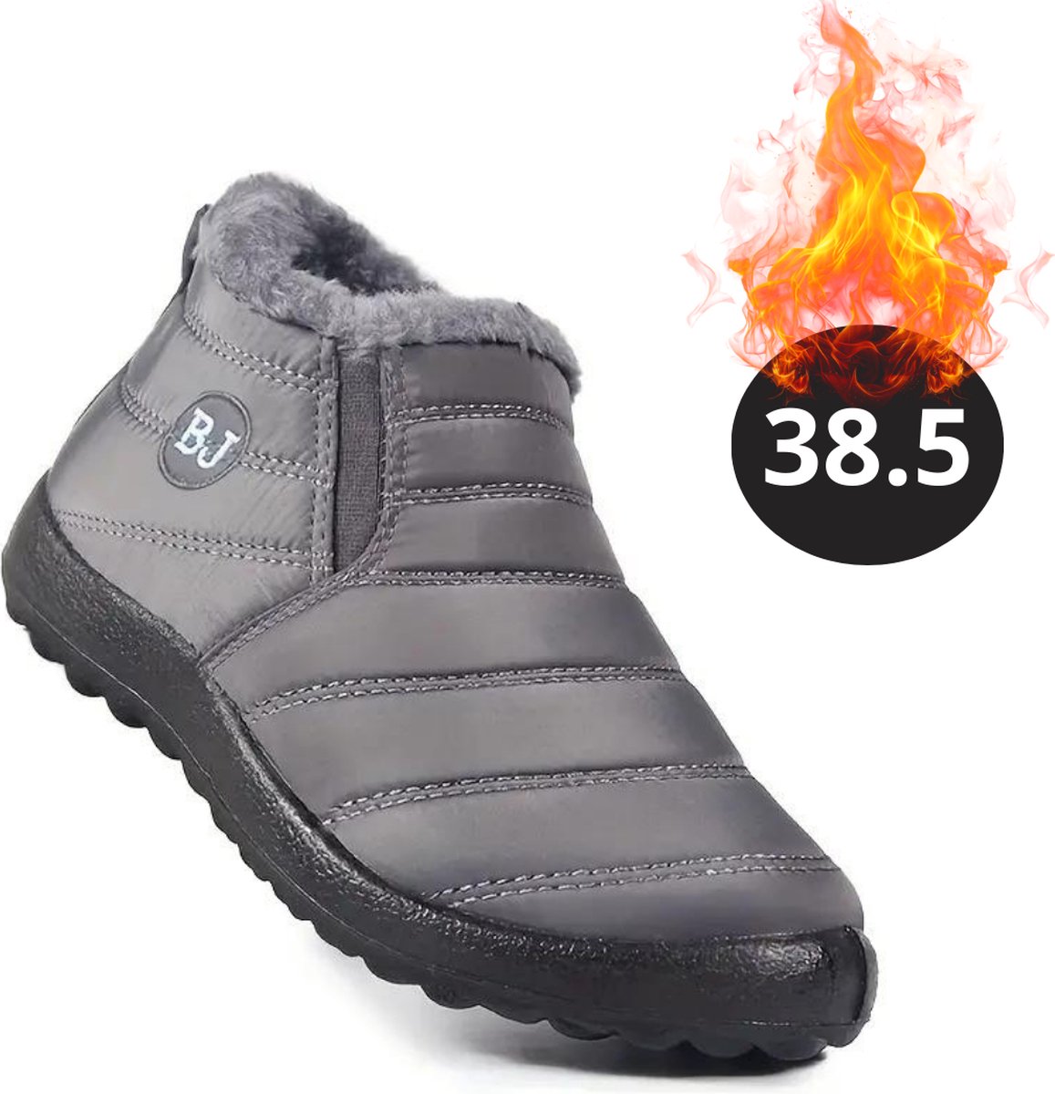 Nivard Snowboots Sneeuwschoenen Sneeuwboots Dames Wintersport Ski Skischoenen – 38.5 Laag Grijs