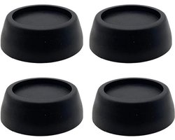 4 stuks anti-vibratie pads voor wasmachines, anti-geluid wasmachine voeten met rubberen pads voor wasmachines, wasdrogers, meubels, anti-vibratie wasmachine pads - 4 zwart - 6.5*2cm