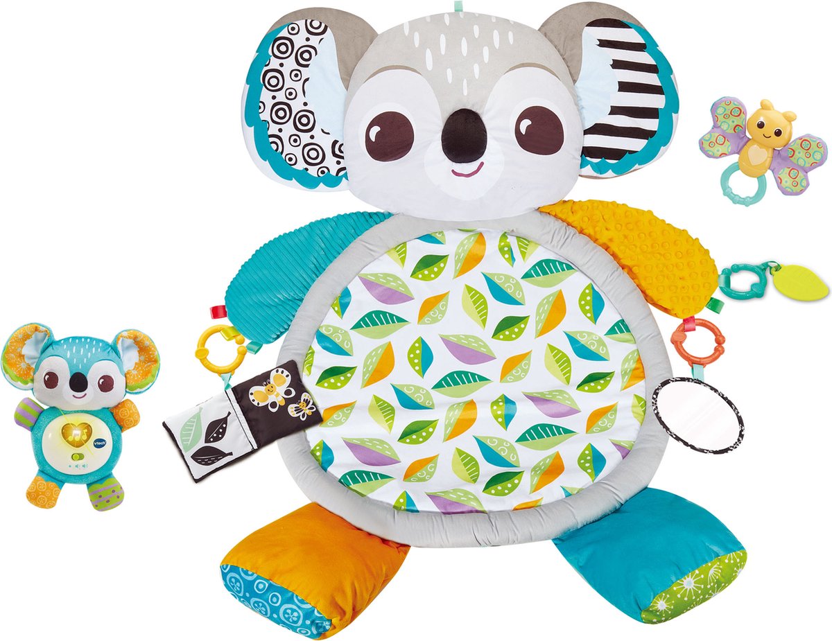 Baby Knuffelkoala Speelmat - Speelkleed - 45+ Melodietjes, Liedjes, Geluiden en Zinnetjes - Van 0 tot 4 jaar de VTech en Multicolore – photo du produit