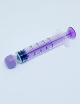 winbest Spuit 5 ml, 32 stuks, individueel pakket, plastic spuit met dop, kunststof spuit, zonder naald, herbruikbare spuit voor vloeistofmeting en afgifte, diervoeding, plantenirrigatie