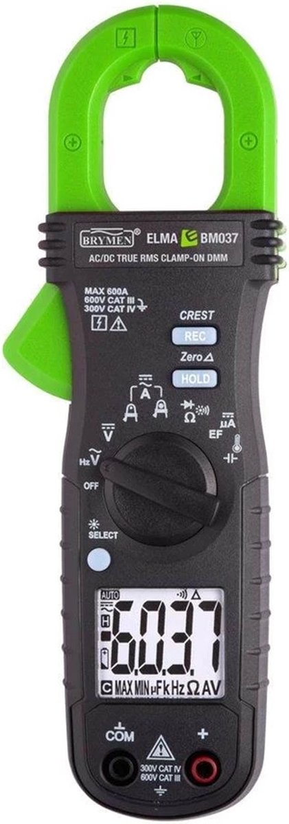 Elma stroomtang 0-600A AC/DC (Elma BM037 TRMS)